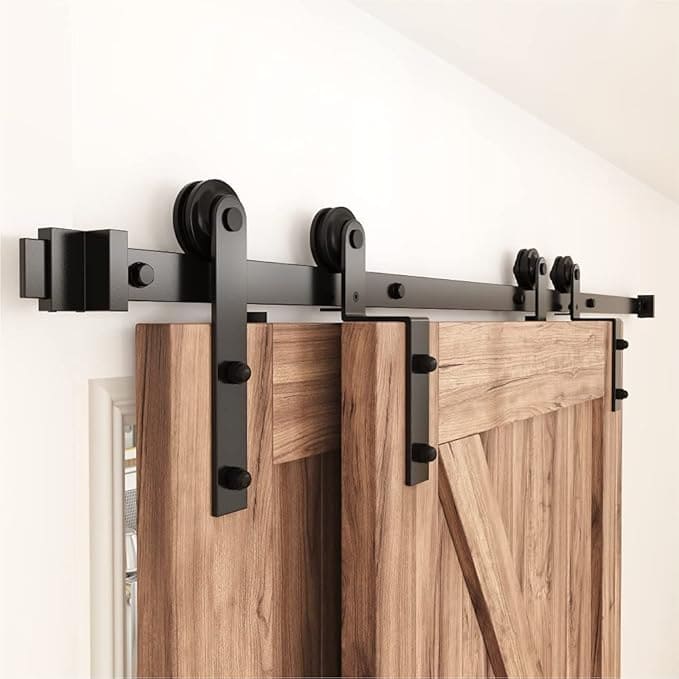 ZEKOO 223 Single Track Bypass Barn Door Hardware